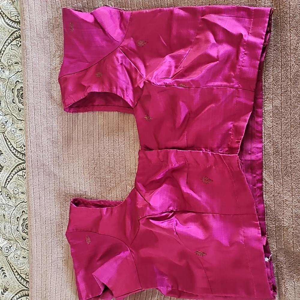 Indian silk crop top/blouse